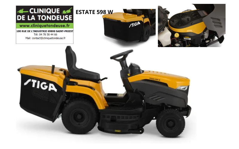 Vente en ligne STIGA ESTATE 598 W. Tondeuse autoportée thermique 2T2630481/ST2 MACHINES DIVERS Vente en ligne STIGA ESTATE 598 W. Tondeuse autoportée thermique 2T2630481/ST2 MACHINES DIVERS