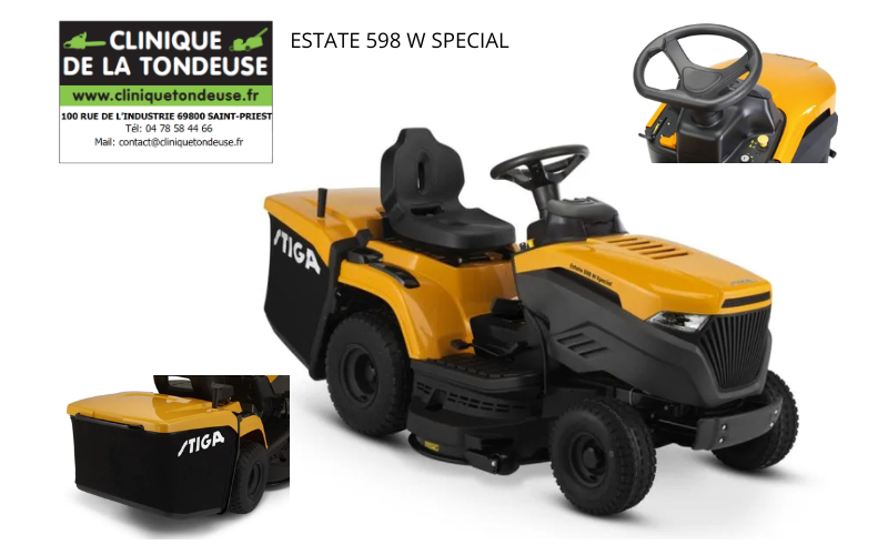 Tondeuse autoportée ESTATE 598 W SPECIAL HONDA STIGA 2T2600381/ST2