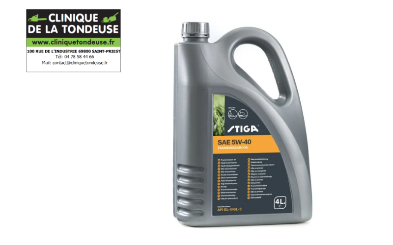 1111-9241-01 HUILE DE TRANSMISSION SAE 5W-40 4L STIGA 1111-9241-01 HUILE DE TRANSMISSION SAE 5W-40 4L STIGA