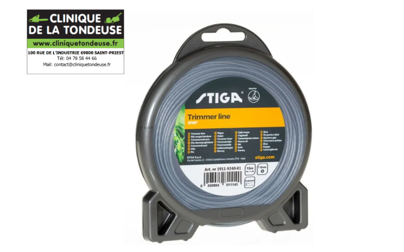 Fil de coupe - Débroussailleuse TRIMMER LINE 15 M O 1 6 SP66 Fil de coupe - Débroussailleuse TRIMMER LINE 15 M O 1 6 SP66