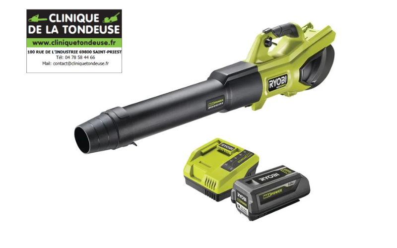 SOUFFLEUR TURBO JET WHISPER 36V - BRUSH RY36BLXB-150 RYOBI BATTERIE + CHARGEUR