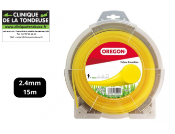 Fil de coupe rond jaune OREGON 2.4mm 15m