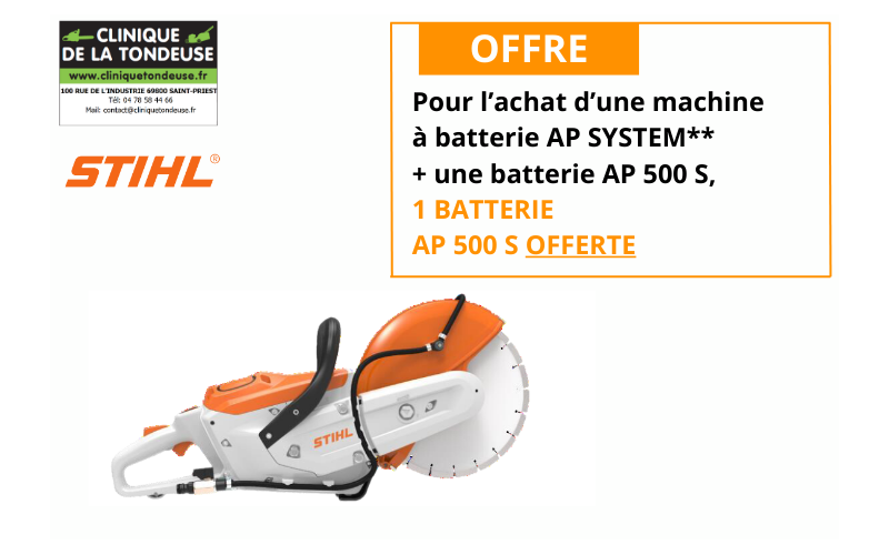 TSA 300 STIHL OFFRE BATTERIE OFFERTE
