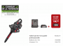 TRONCONNEUSE 60V/35 CM (OUTIL + 1 KA3000