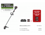 DEBROUSAILLEUSE - 2*20V (OUTIL + 2 KAB04