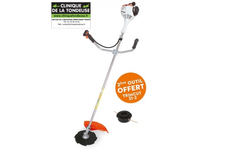 DEBROUSSAILLEUSE THERMIQUE STIHL FS55 COUTEAU + FI