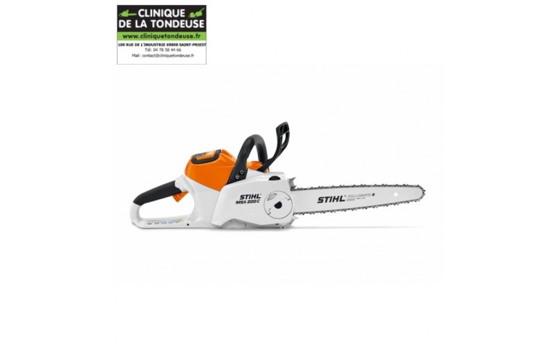 Tronçonneuse batterie STIHL MSA 200 C-B 35cm MA032000010 machine élagage bois forestier arbres