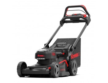 Tondeuse à gazon professionnelle à batterie Kress 60 V KG757E, coupe 46 cm, tractée