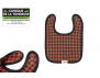 BAVETTE BABY LUMBERJACK ROUGE/NOIR