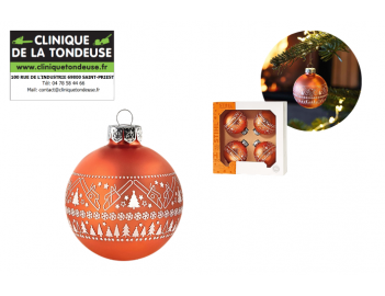 BOULES DE NOEL  LOT DE 4