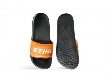 Tongs noir orange marque Stihl goodies vêtements accessoires