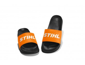 Tongs noir orange marque Stihl goodies vêtements accessoires