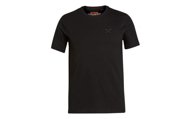 T-shirt Small Axe Noir marque Stihl vêtement accessoires motoculture bois élagueur espaces verts