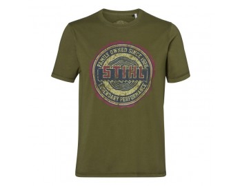 T-shirt "HERITAGE" Olive Homme Stihl vêtement marque motoculture 04206000548