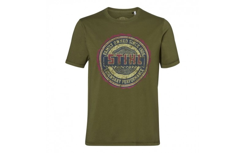 T-shirt "HERITAGE" Olive Homme Stihl vêtement marque motoculture 04206000548