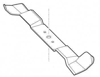 Lame gauche 45.5 cm tracteur RT 6112 (3 lames) Stihl 61707020100 accessoires tracteur tondeuse pièces détachées motoculture