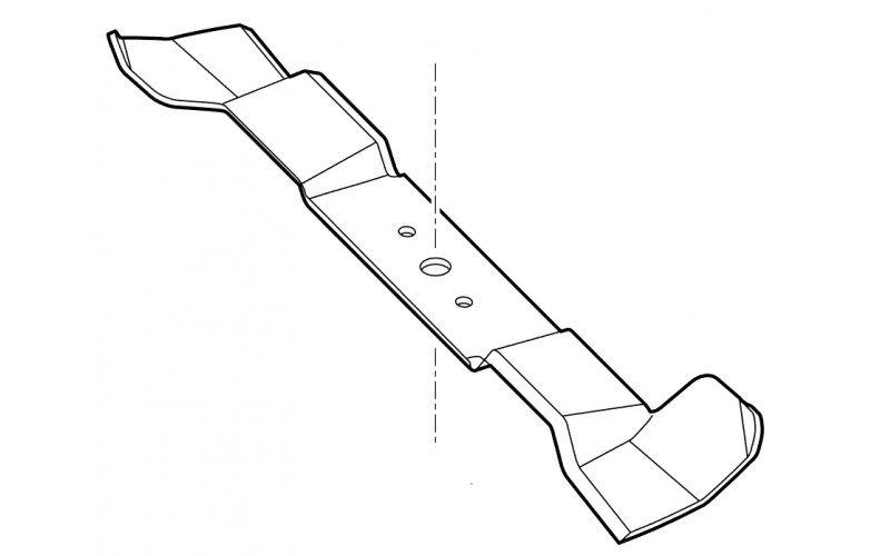 Lame gauche 45.5 cm tracteur RT 6112 (3 lames) Stihl 61707020100 accessoires tracteur tondeuse pièces détachées motoculture