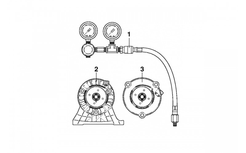 Testeur fuite chambre combustion 4MIX Stihl 59100071000 pieces detachees accessoires outils atelier reparation machine