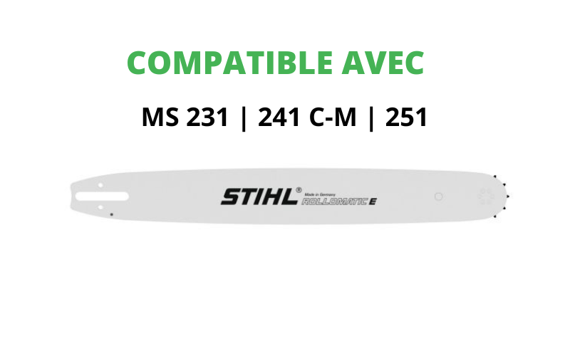 GUIDE CHAINE 45 CM 1,6 mm ROLLO E Stihl 30050084717 accessoires bois motoculture élagage espaces verts tronconneuse