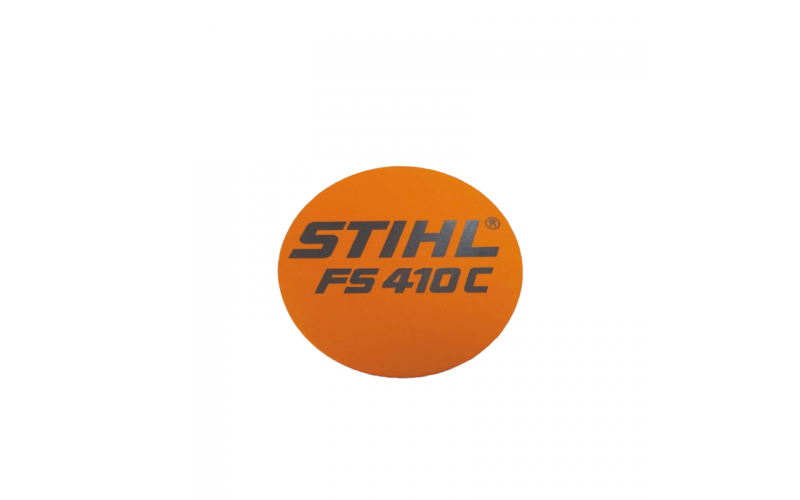 Plaque matricule FS 410C Stihl 41479671508 pieces détachées débroussailleuse Stihl pièces machine motoculture