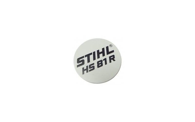 Plaque matricule HS 81 R Stihl 42379671500 pieces detachees perche elagueuse taille haies toutes les pièces de rechange