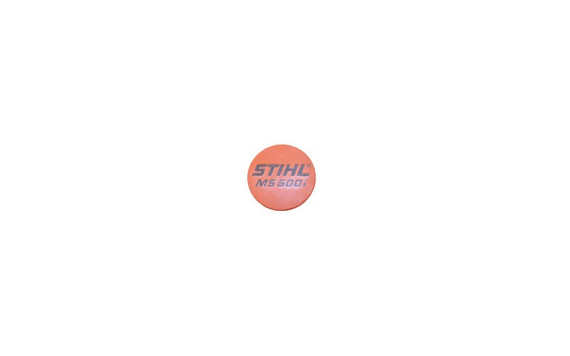 Plaque matricule tronçonneuse MS 500i Stihl 11479671500