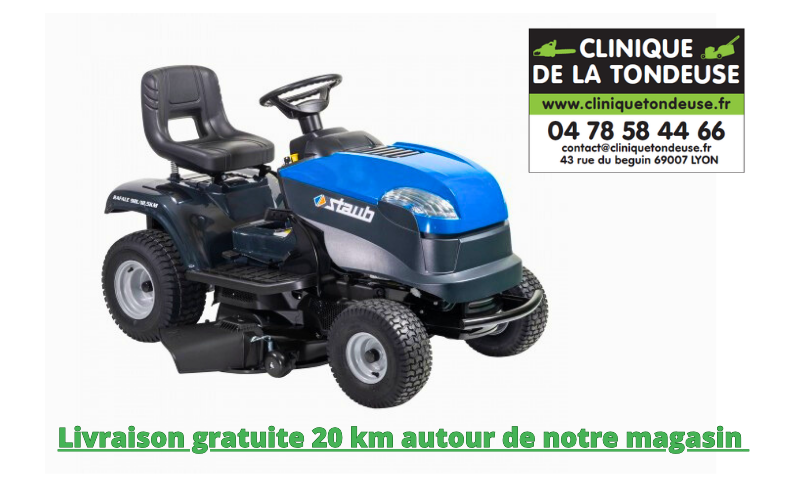 Livraison gratuite clinique tondeuse AUTOPORTEE RAFALE 98L / 14,5 K H STAUB