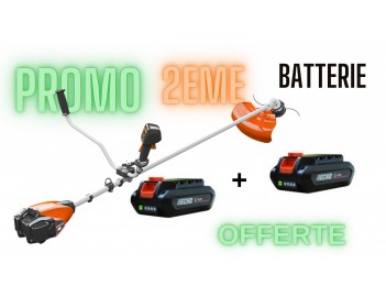 DSRM2600U/C2 ECHO A BATTERIE LITHIUM/ION PACK+ 2ème Batterie offerte !