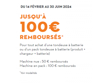 TONDEUSE A BATTERIE RMA 235 PACK (63112000035) OFFRE 250 EURO OFFRE 100 EURO