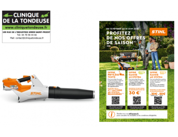 offre de remboursement BGA 60 Souffleur à batterie NU Stihl BA040115900 machine nettoyage espaces verts feuilles motoculture