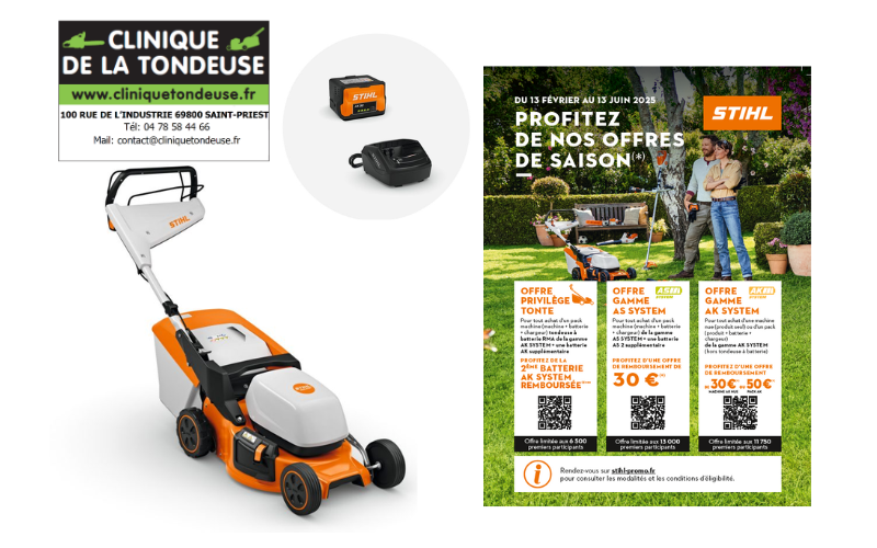 offre stihl pack RMA 253 T + AL 101 + AK 30S STIHL offre stihl pack RMA 253 T + AL 101 + AK 30S STIHL