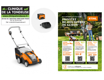 offre stihl SCARIFICATEUR BATTERIE RLA 240 + AK 30 + AL 101