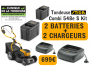 COMBI 548E S KIT (2 BATTERIES + 2 CHARGEURS RAPIDES) TONDEUSE STIGA