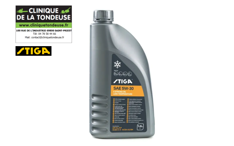 HUILE 4-TEMPS type 5W-30 1.4 Litre STIGA 1111-9242-01 HUILE 4-TEMPS type 5W-30 1.4 Litre STIGA 1111-9242-01