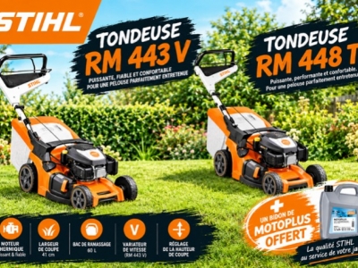 Quelle est la meilleure tondeuse thermique entre la RM 443 V et la RM 448 T ?