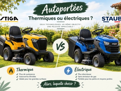  Tondeuse autoportée thermique ou électrique : que choisir ?